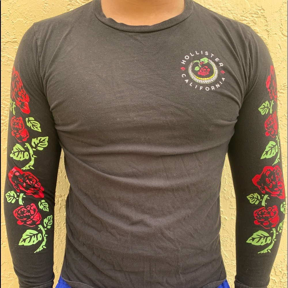Black long sleeve Hollister